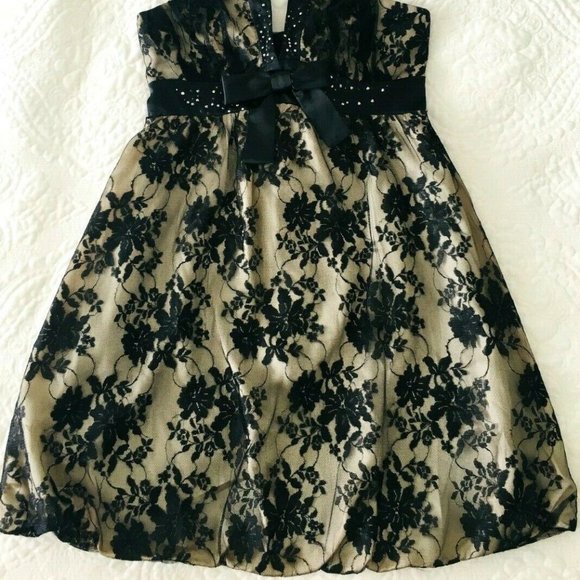 Lace dress RIVER ISLAND Floral Swarovski Sleeveles - Picture 6 of 6